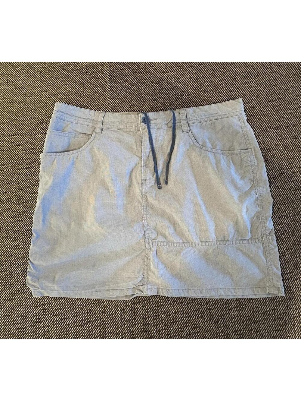 HORNY TOAD Grey Houndstooth Cargo Mini Skort Womens Size 12 Outdoor Skirt Shorts